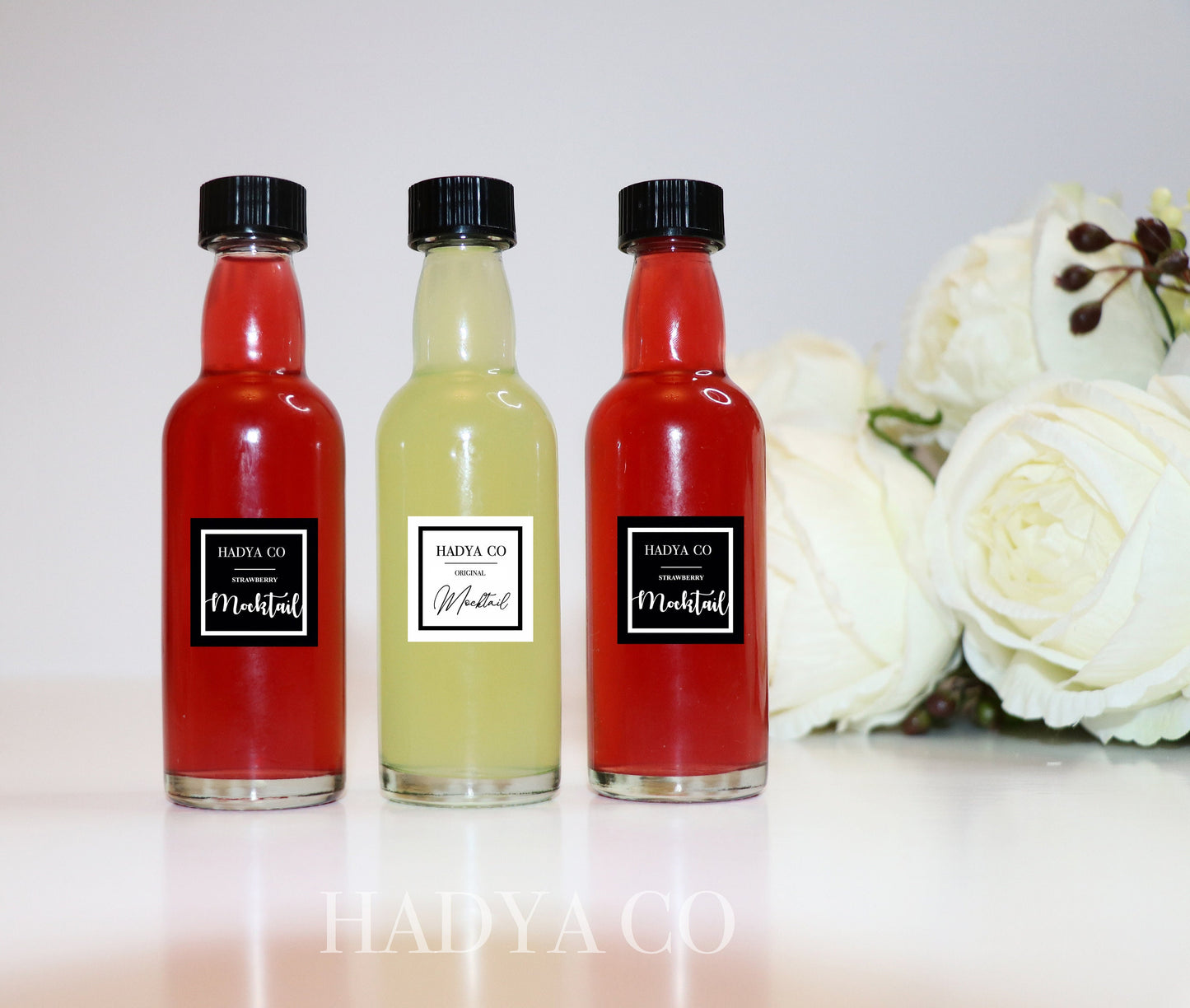 Mini Mocktails (Non Alcoholic Beverage) ~ Perfect Favours for Weddings, Birthday, Nikkah, Engagement party, Aqiqah, Bridesmaid, Hen Party
