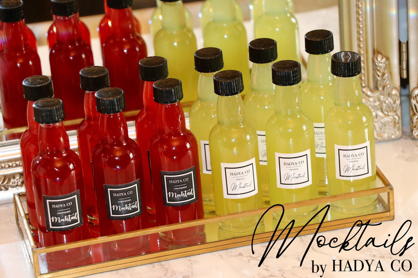 Mini Mocktails (Non Alcoholic Beverage) ~ Perfect Favours for Weddings, Birthday, Nikkah, Engagement party, Aqiqah, Bridesmaid, Hen Party