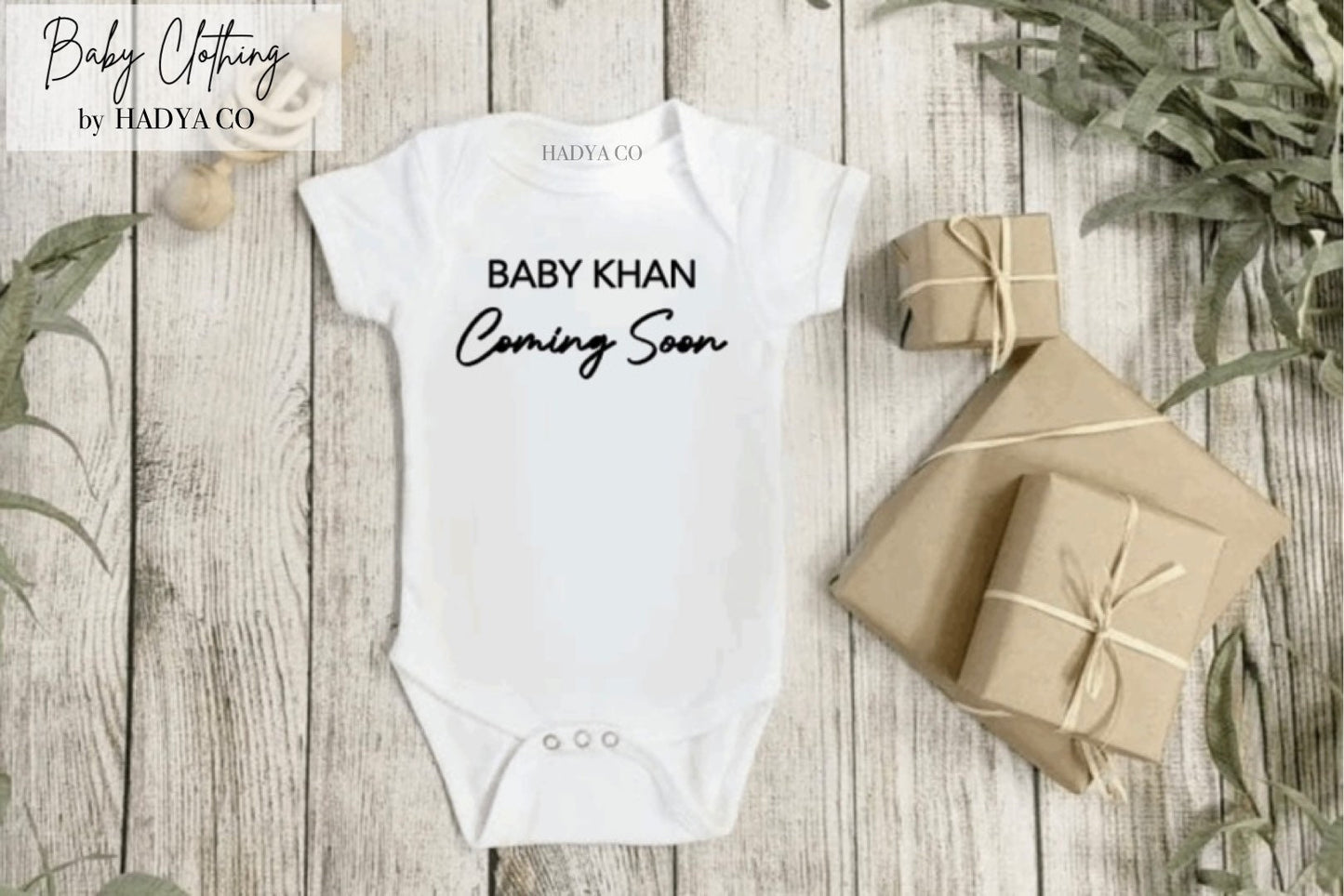 Personalised Baby Vest Gift - Babygrow | Bodysuit | Newborn gifts | Pregnancy Announcement | Unisex - Baby clothing by Hadya Co