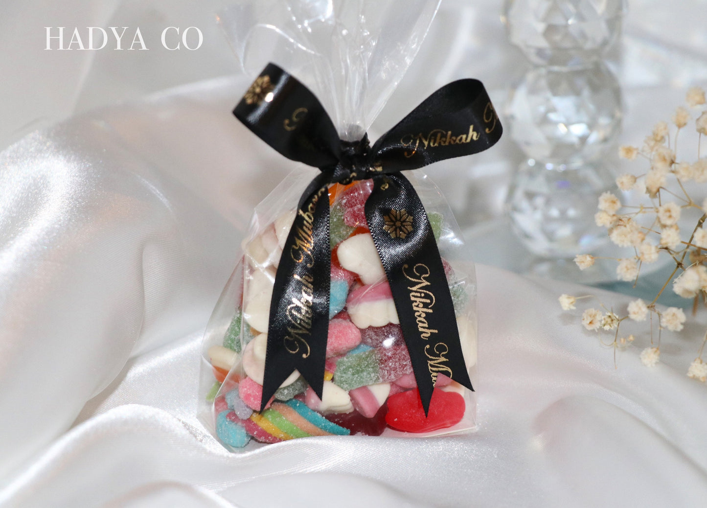 Personalised Sweets Pouch (Halal, HMC) | Sweet Bags, Party Favours, Ramadan, Eid, Nikkah, Baby Shower, Aqiqah, Wedding, Islamic Gifts