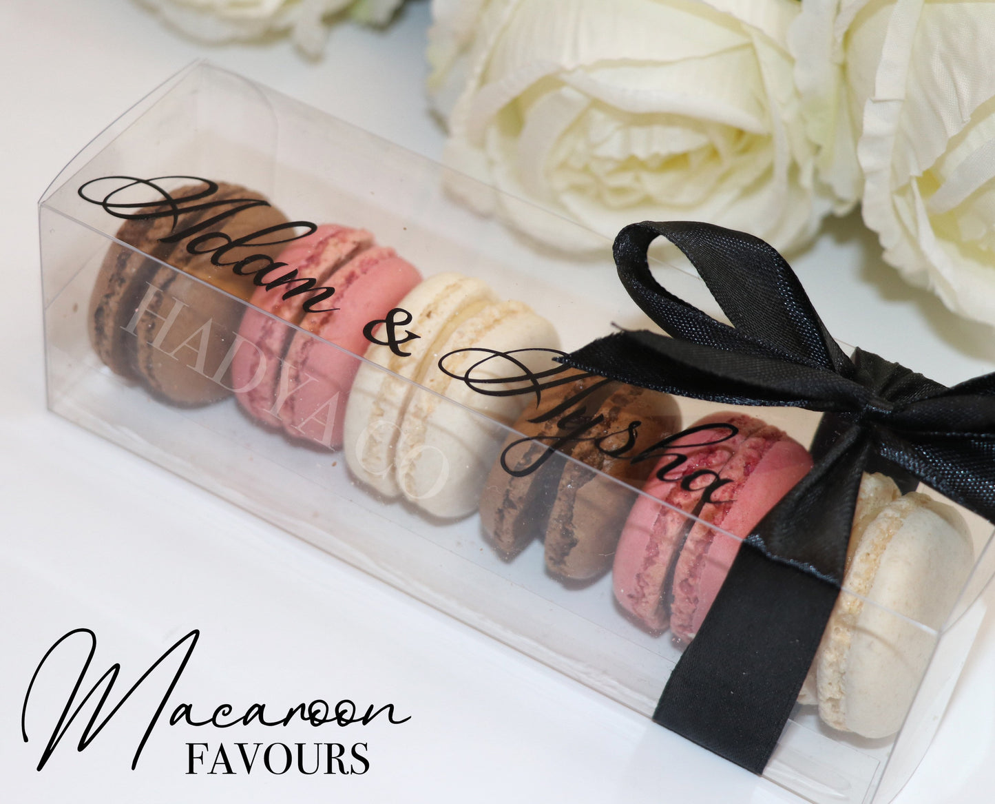 Luxe Macaron Favours - Perfect for Weddings, Birthday, Baby Showers, Brides, Graduation, Eid, Ramadan, Nikkah | Macaroon/Macaron