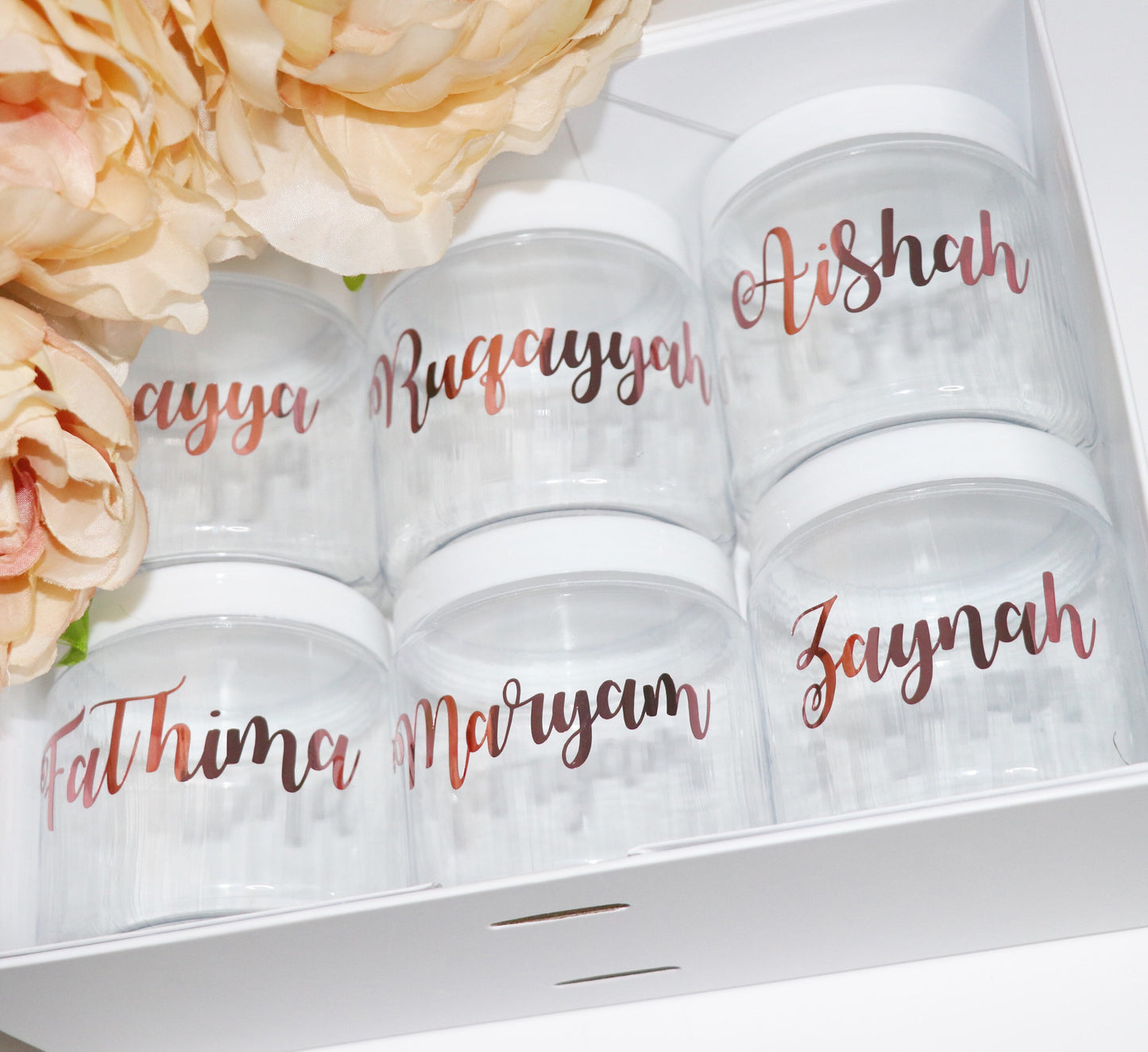 Ramadan Edition: Personalised Sweet Jars - Fill with Halal Sweets (Birthday, Bridesmaid, Nikkah, Eid, Islamic Gift) | by Hadya Co