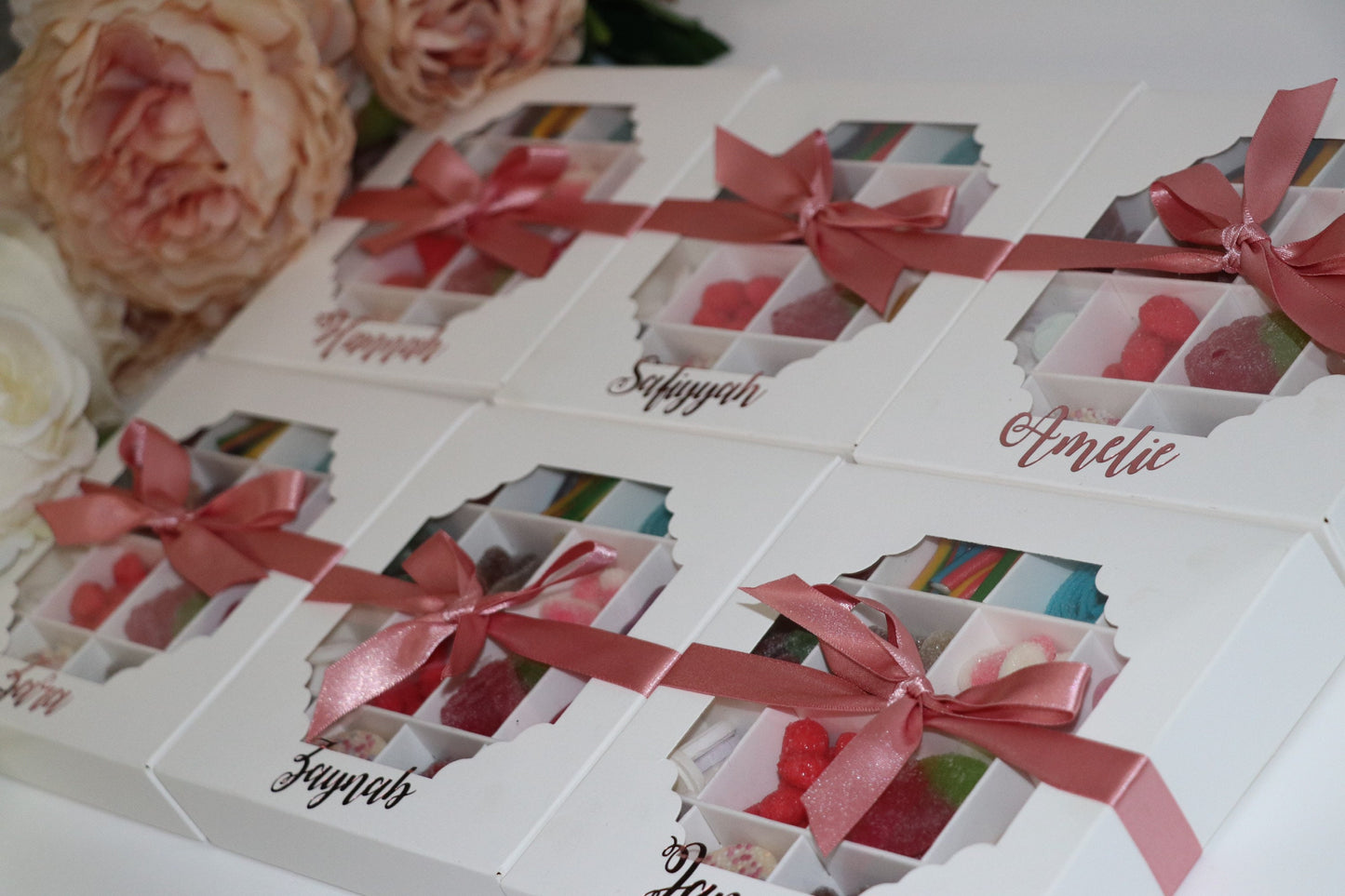 Pic n Mix Box - Personalise with ANY NAME or message (Halal Sweets) | By Hadya Co (Nikkah, Eid, Ramadan, Bridesmaid, Brides, Teachers Gift)