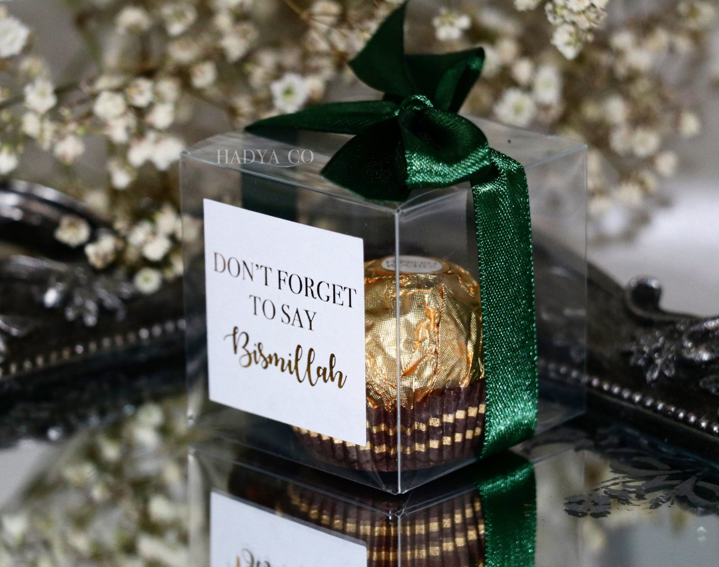 Ramadan Dates and Chocolate Favour boxes - Perfect for Ramadan Gifts and Hampers | Ramadan Table - Islamic Gifts | Medjool Dates