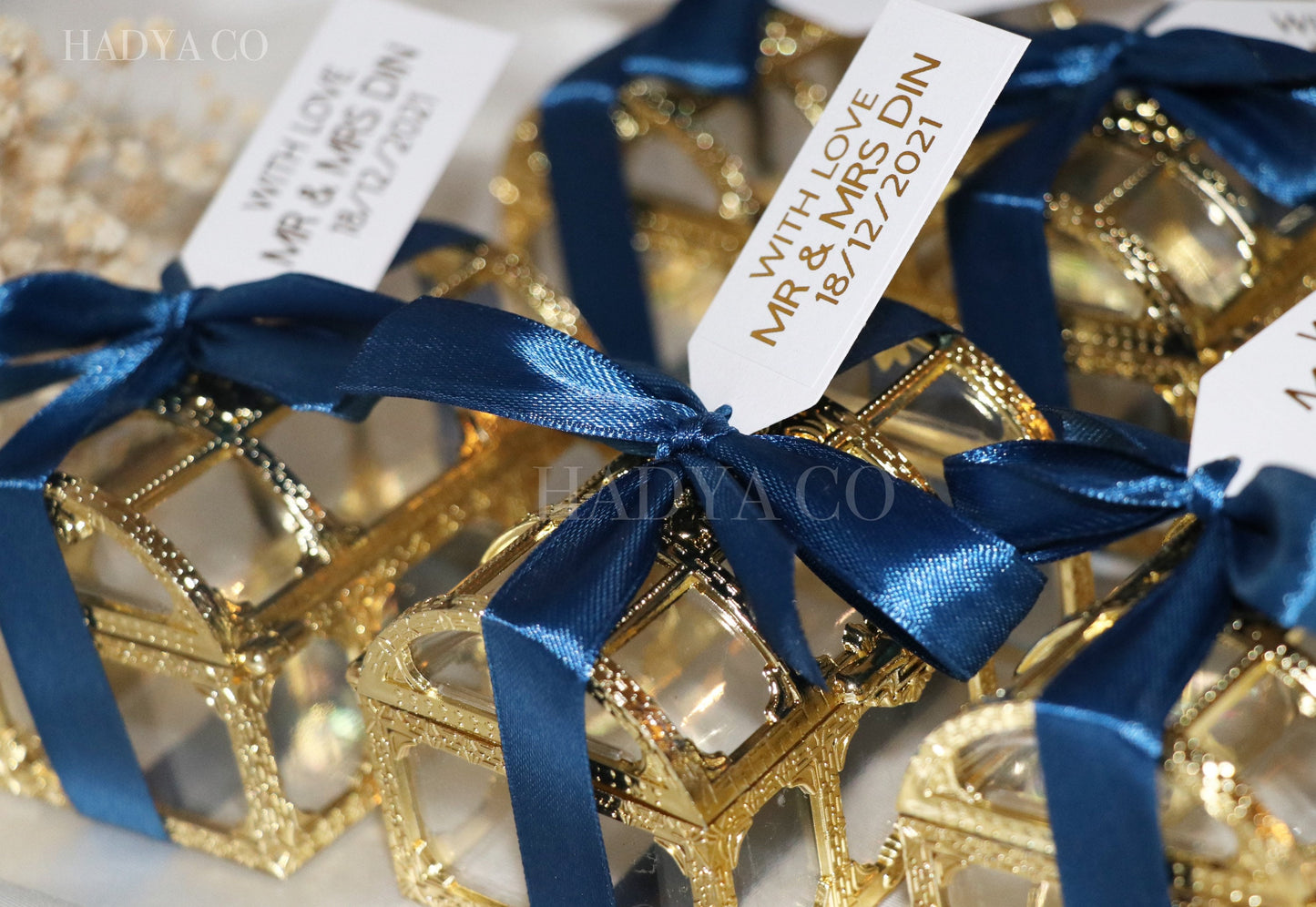 Treasure the Date Chests - Filled with Dates - Perfect Wedding/Nikkah Favours or for Aqiqah/ Umrah/ Hajj/ Madrasah gift/Jalsa Graduation