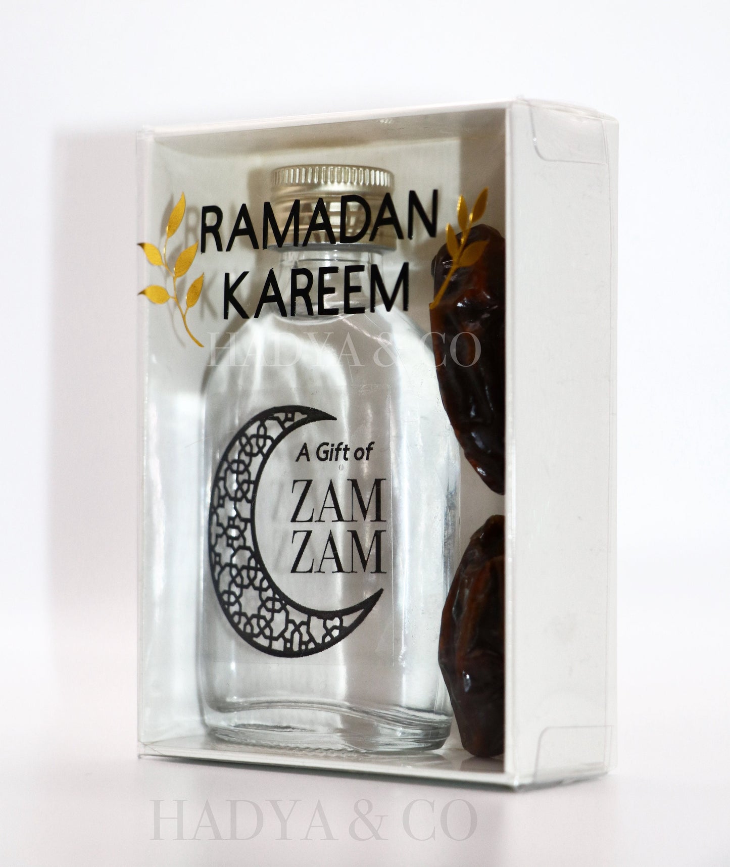 Zam Zam Water & Dates Gift Set - Ramadan 2024 Edition - Ramadan or Eid (Islamic Gifts)