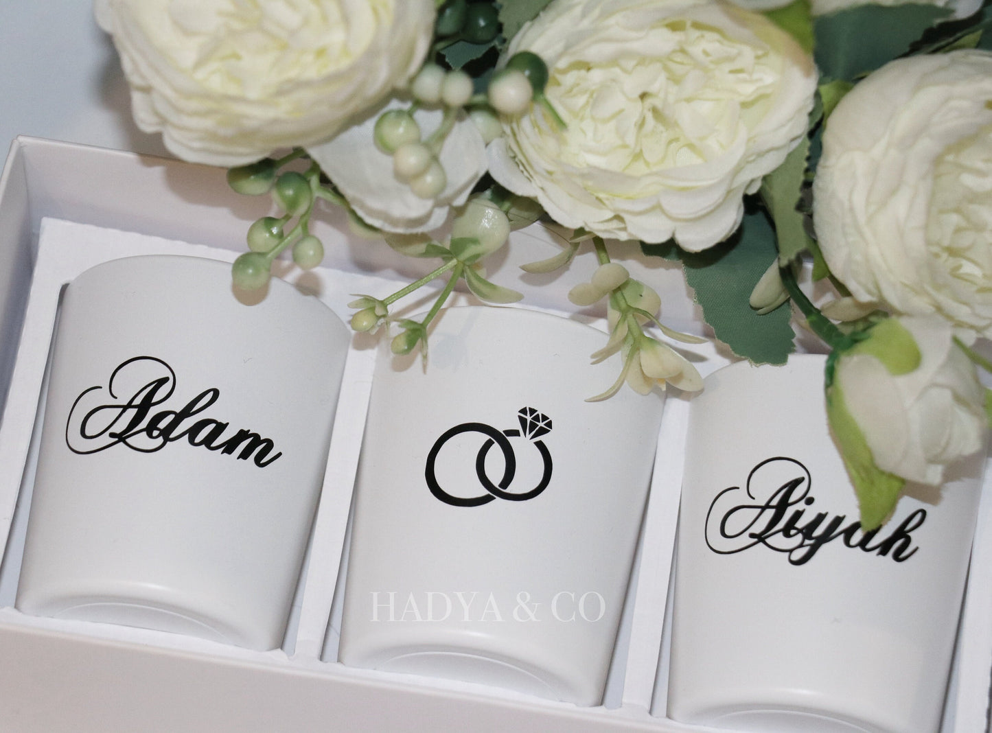 Luxury Wedding Couple Candle Giftset - Oud Candles