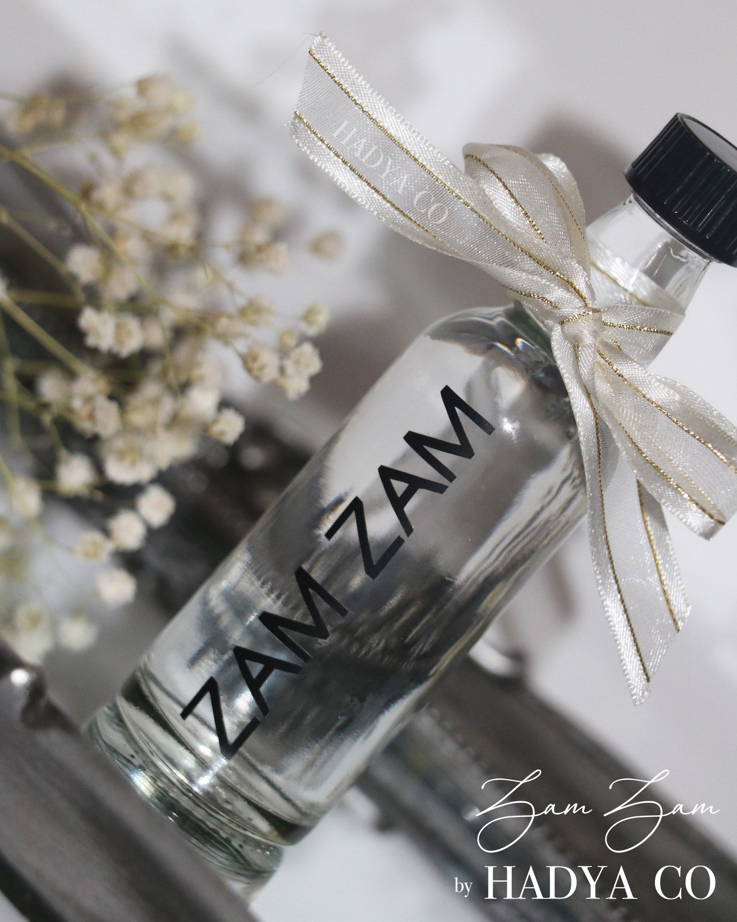 Personalised Zam Zam Water Bottles - Perfect for Weddings, Nikkah, Aqiqah, Jalsa, Umrah, Hajj, Ramadan or Eid (Islamic Gifts) | by Hadya Co