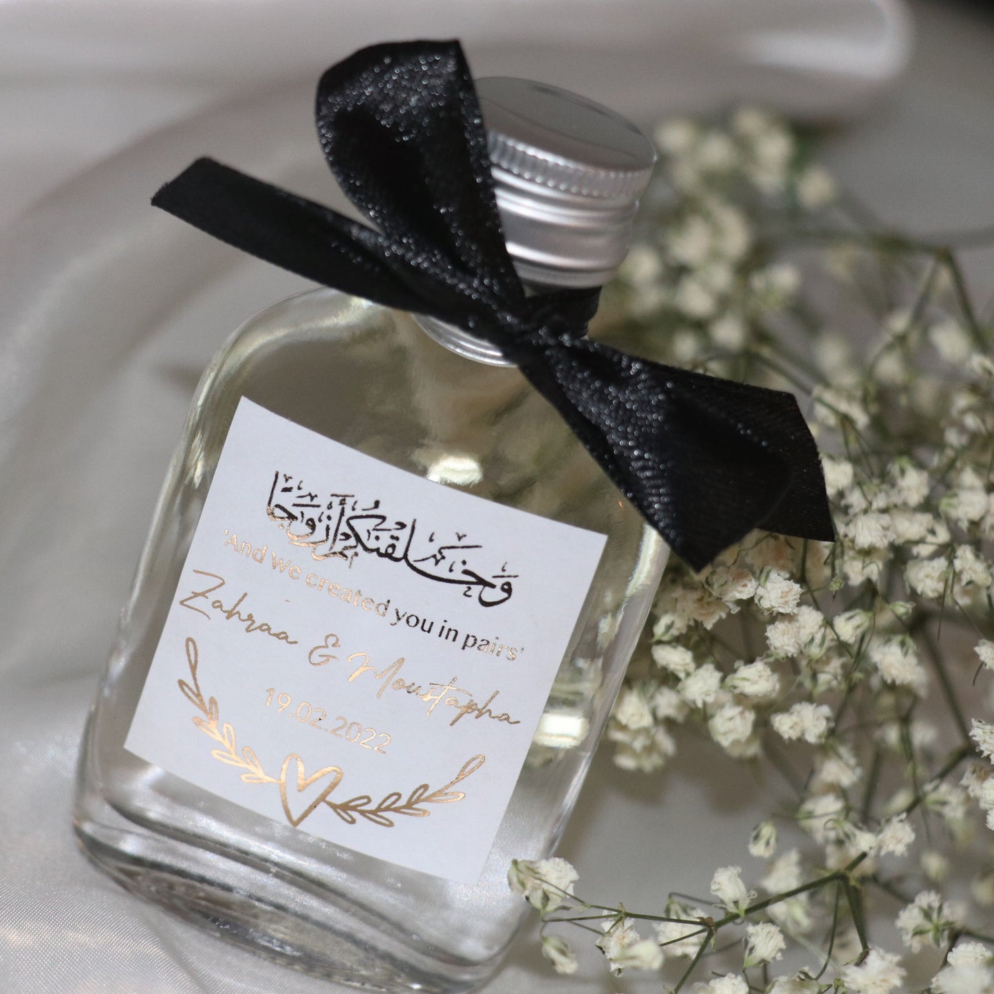 Personalised Stickers for Weddings, Nikkah, Engagement - Gold/Silver/Rose Gold Foiled Stickers