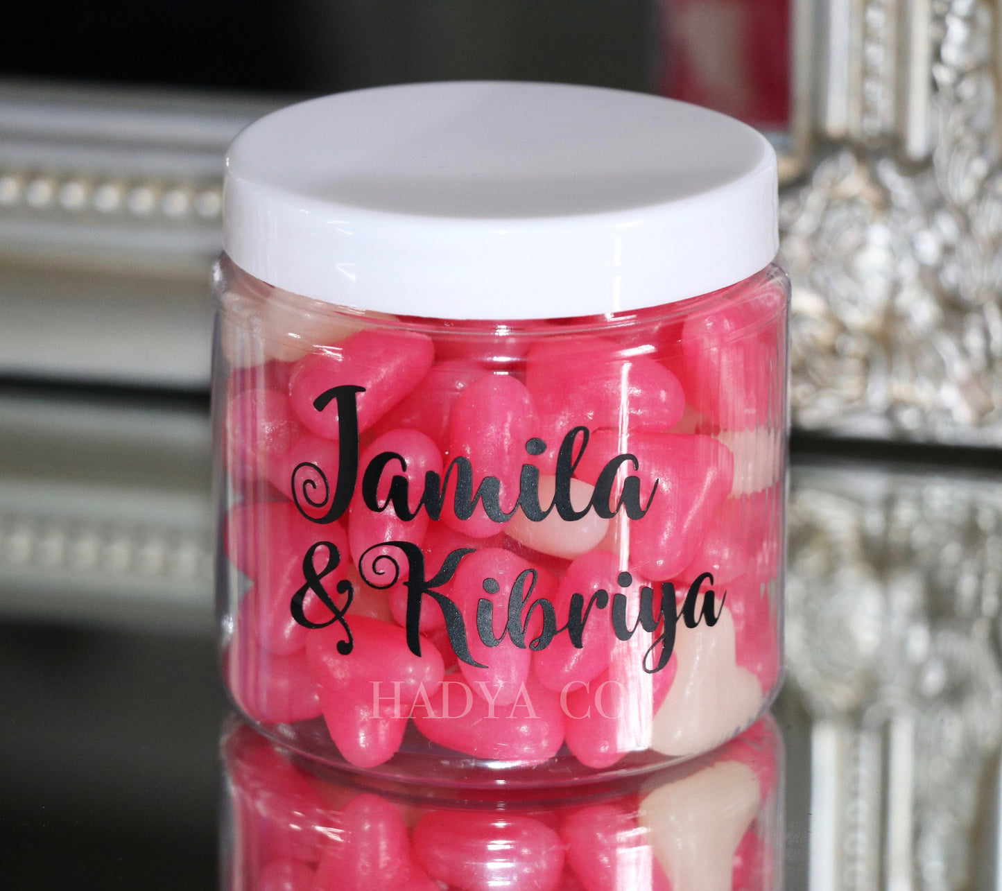 Ramadan Edition: Personalised Sweet Jars - Fill with Halal Sweets (Birthday, Bridesmaid, Nikkah, Eid, Islamic Gift) | by Hadya Co