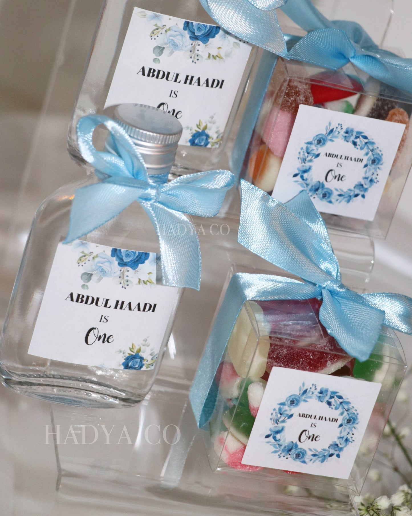 Baby Zam Zam Bottle Favours - Perfect an Aqiqah, Baby Gift Hamper, Birthday, Baby boy/ baby girl Announcement (Islamic Gifts) | by Hadya Co