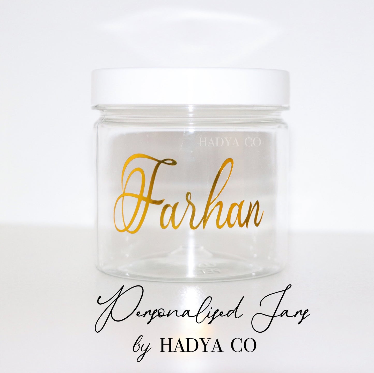 Ramadan Edition: Personalised Sweet Jars - Fill with Halal Sweets (Birthday, Bridesmaid, Nikkah, Eid, Islamic Gift) | by Hadya Co
