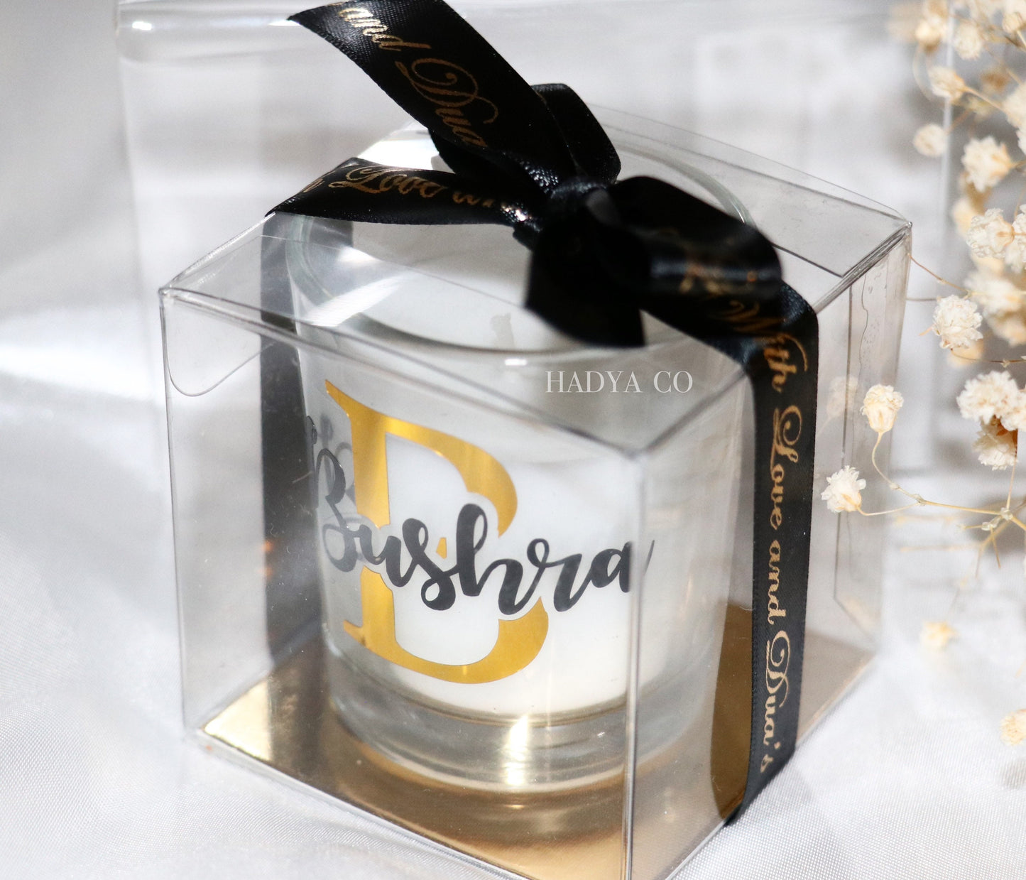 Personalised Candle Gift Favours- Add Any Name with a Gift Box | Birthday, Bridesmaid, Bride, Wedding Favours, Party Favours or Any Occasion