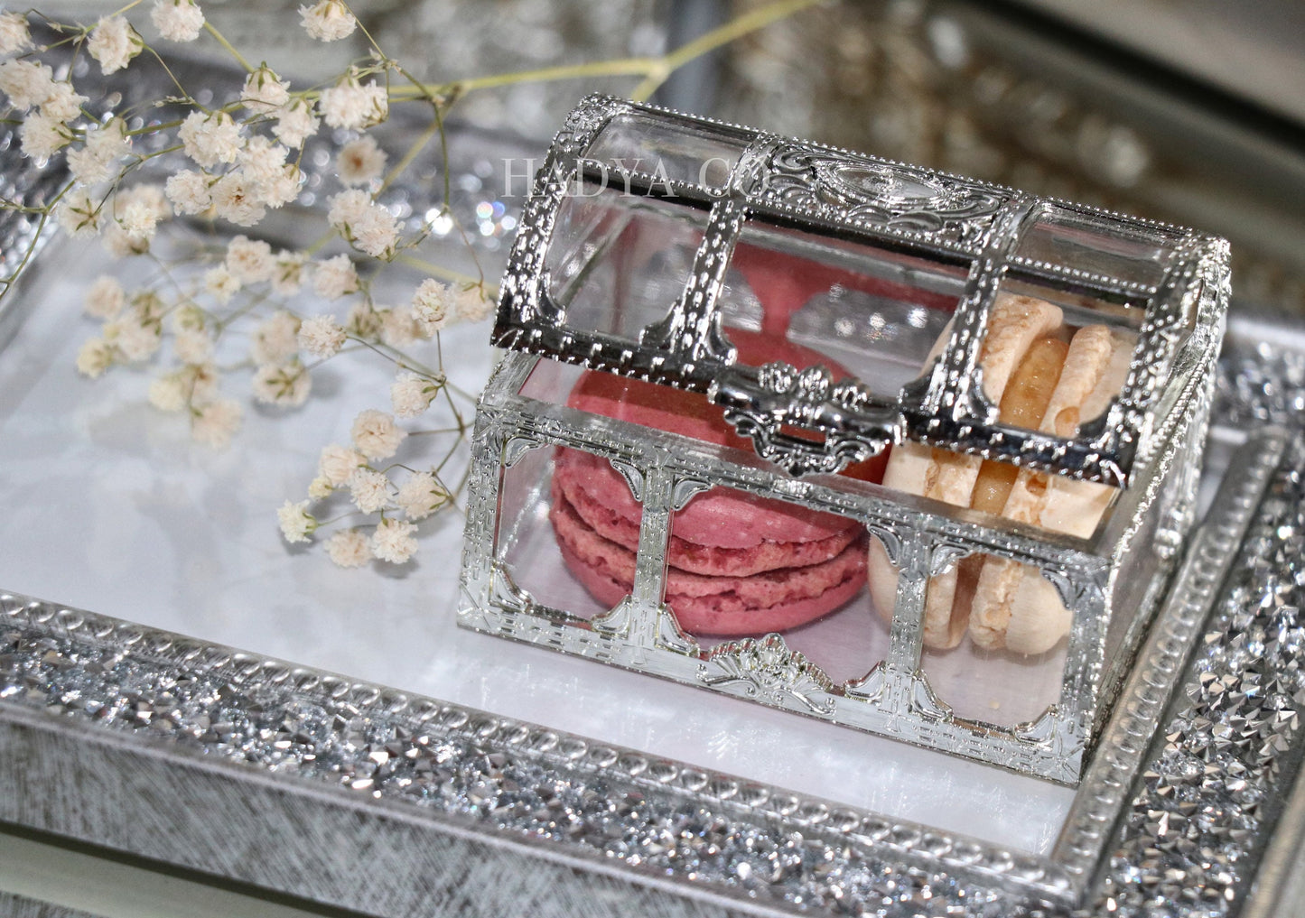 Treasure the Date Chests - Filled with Dates - Perfect Wedding/Nikkah Favours or for Aqiqah/ Umrah/ Hajj/ Madrasah gift/Jalsa Graduation