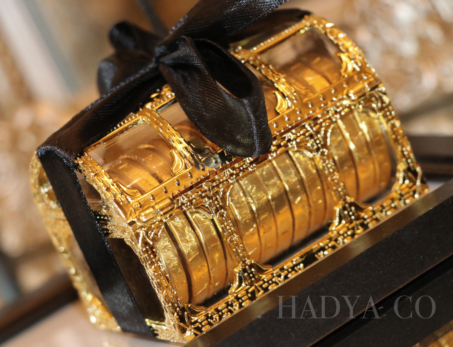 Treasure the Date Chests - Filled with Dates - Perfect Wedding/Nikkah Favours or for Aqiqah/ Umrah/ Hajj/ Madrasah gift/Jalsa Graduation