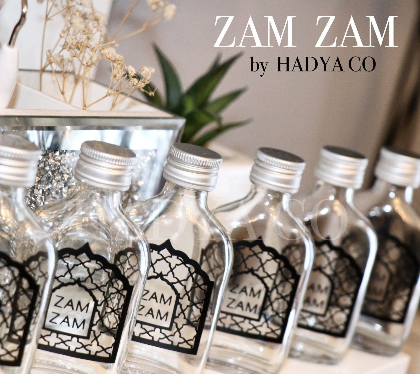 Personalised Zam Zam Bottle Favours - Perfect for Weddings, Nikkah, Aqiqah, Jalsa, Umrah, Ramadan, or Eid (Islamic Gifts) | by Hadya Co