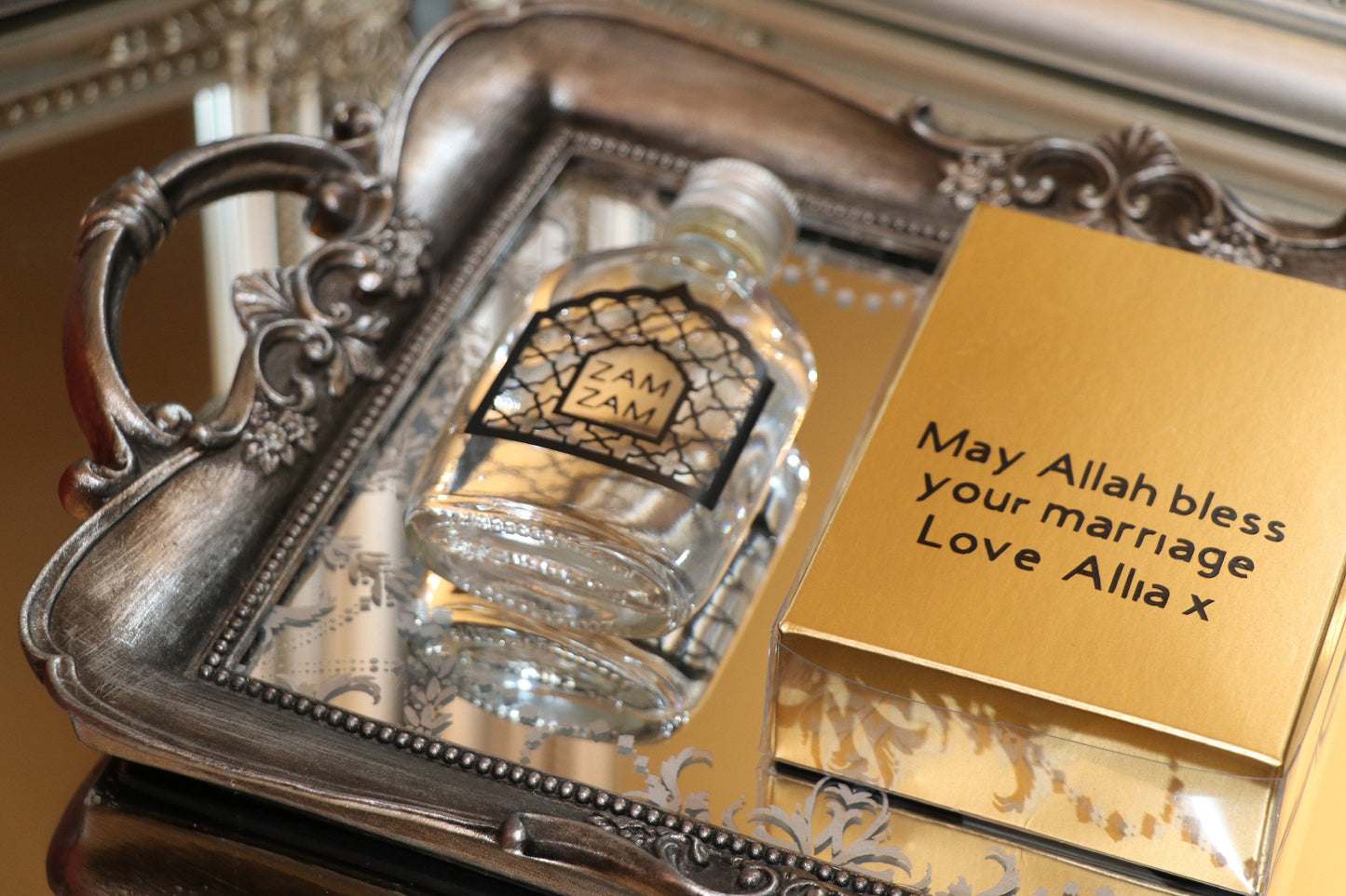 Zam Zam Water & Dates Gift Set - Perfect for Weddings, Nikkah, Aqiqah, Jalsa, Umrah, Hajj, Ramadan or Eid (Islamic Gifts) | by Hadya Co