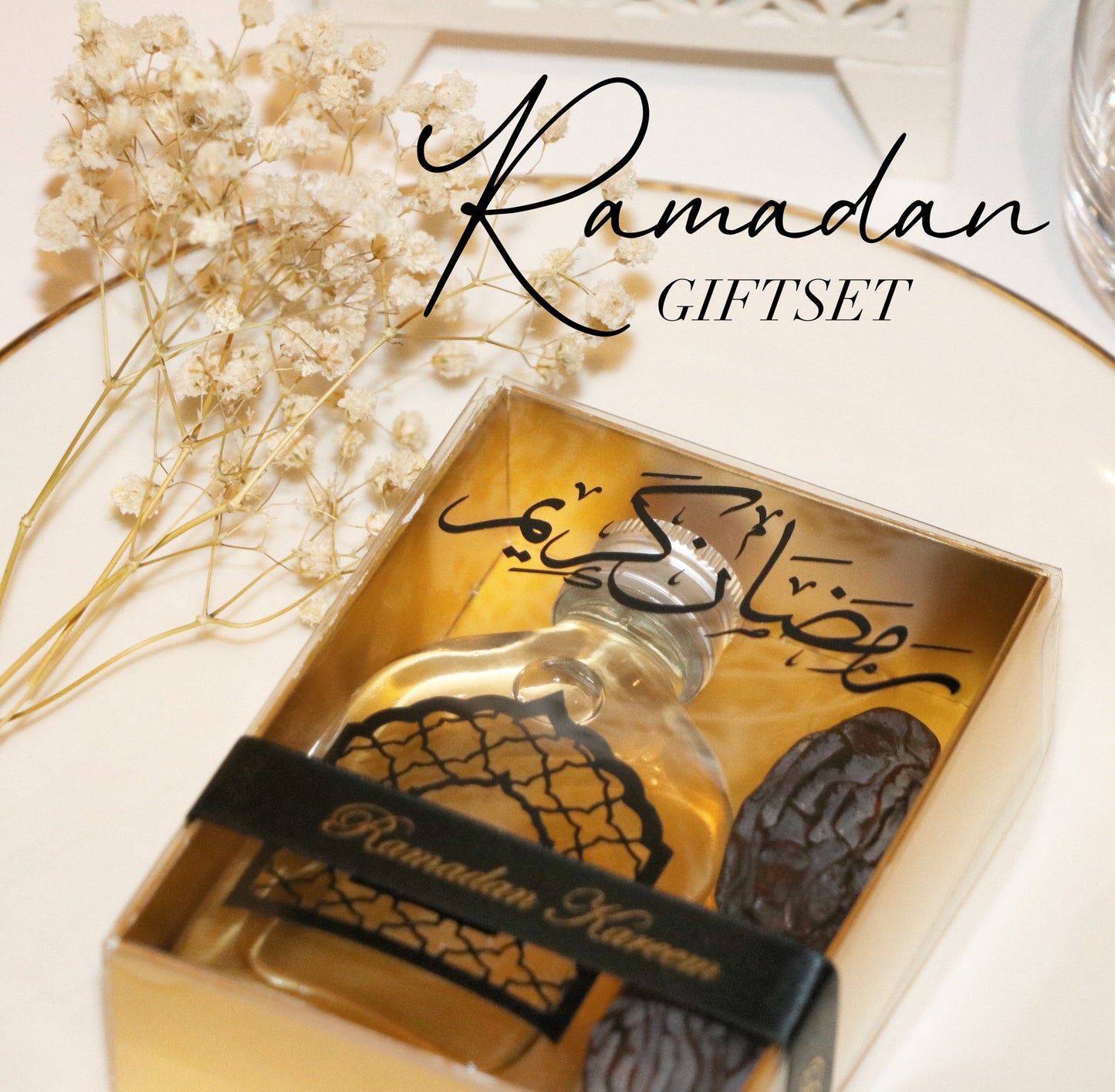 Zam Zam Water & Dates Gift Set - Perfect for Weddings, Nikkah, Aqiqah, Jalsa, Umrah, Hajj, Ramadan or Eid (Islamic Gifts) | by Hadya Co